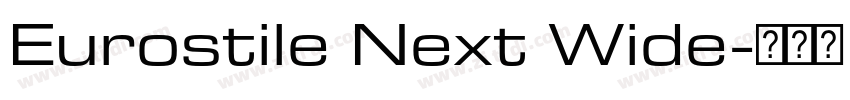 Eurostile Next Wide字体转换